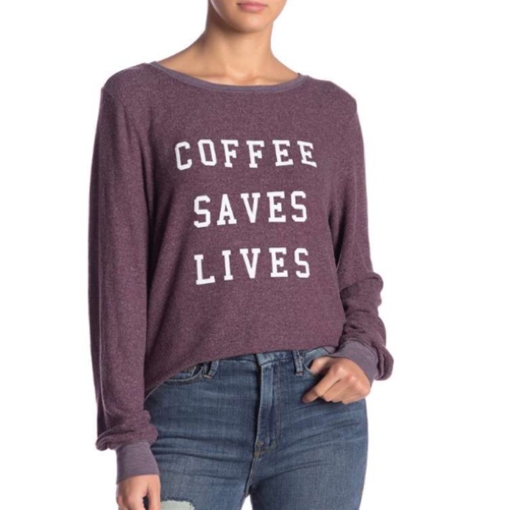 NWT Wildfox Coffee Saves Lives